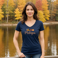 "Michigan Fall Life"Women's V-Neck