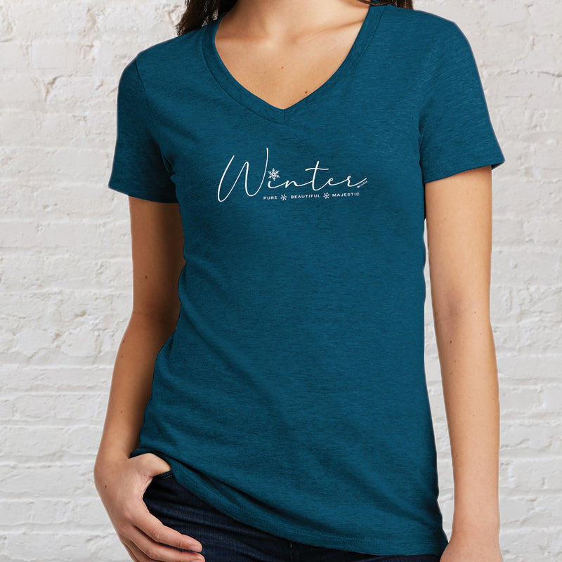 "Winter Majestic"Women's V-Neck