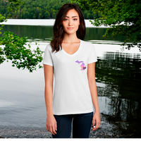 "Michigan Beacon"Women's V-Neck