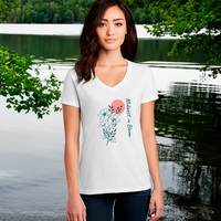 "Midwest In Bloom"Women's V-Neck