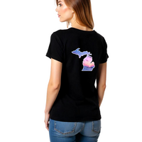 "Michigan Sunset"Women's V-Neck