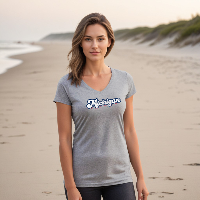 "Forever Michigan"Women's V-Neck