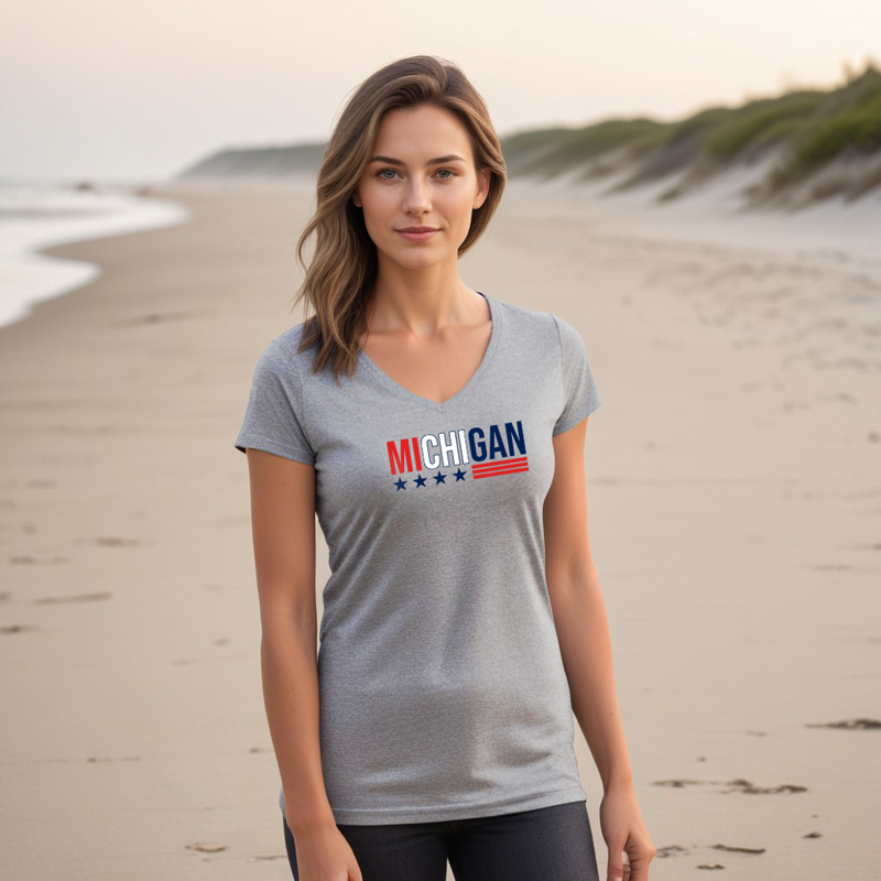 "Stars &Stripes"Women's V-Neck