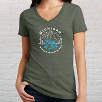 "Winter Kind Of Life"Women's V-Neck