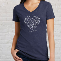 "Merry &Bright"Women's V-Neck