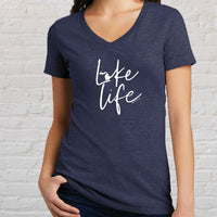 "Life On The Lake"Women's V-Neck