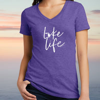 "Life On The Lake"Women's V-Neck