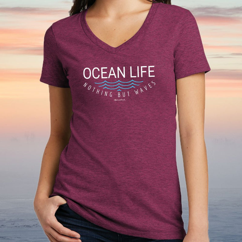 "Ocean Life"Women's V-Neck