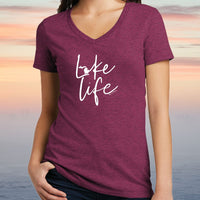 "Life On The Lake"Women's V-Neck