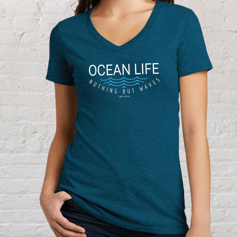 "Ocean Life"Women's V-Neck