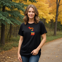 "Falling For Michigan"Relaxed Fit Crew Unisex T-Shirt