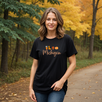 "Michigan Fall Life"Relaxed Fit Crew Unisex T-Shirt