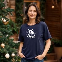 "Oh My Deer"Relaxed Fit Crew Unisex T-Shirt