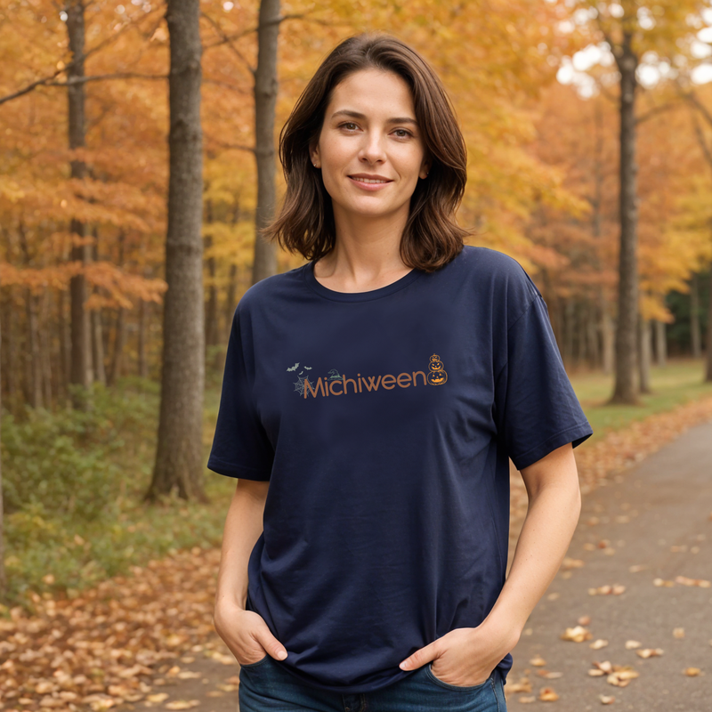"Michiween"Relaxed Fit Crew Unisex T-Shirt