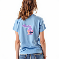 "Michigan Beacon"Relaxed Fit Crew Unisex T-Shirt