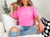 "She Is....."Relaxed Fit Crew T-Shirt