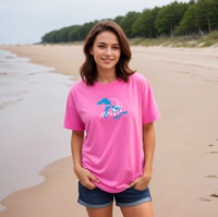 "Great Lakes Butterfly"Relaxed Fit Crew Unisex T-Shirt
