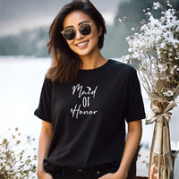 "Michigan Maid Of Honor"Relaxed Fit Crew T-Shirt