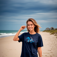 "Great Lakes Butterfly"Relaxed Fit Crew Unisex T-Shirt