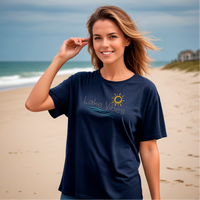 "Lake Vibes"Relaxed Fit Crew Unisex T-Shirt