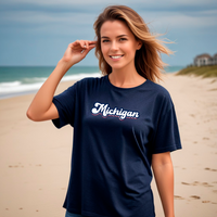 "Forever Michigan"Relaxed Fit Crew Unisex T-Shirt