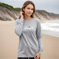 "Flag Michigander"Relaxed Fit Long Sleeve Unisex T-Shirt