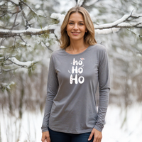 "Ho Ho Ho"Relaxed Fit Long Sleeve Unisex T-Shirt