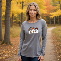 "Boo &Friends"Relaxed Fit Long Sleeve Unisex T-Shirt