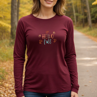 "Welcome Fall"Relaxed Fit Long Sleeve Unisex T-Shirt