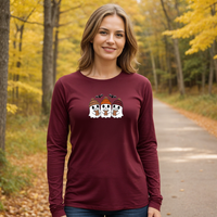 "Boo &Friends"Relaxed Fit Long Sleeve Unisex T-Shirt