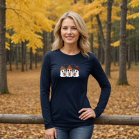 "Boo &Friends"Relaxed Fit Long Sleeve Unisex T-Shirt