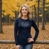 "I Love Boo"Relaxed Fit Long Sleeve Unisex T-Shirt