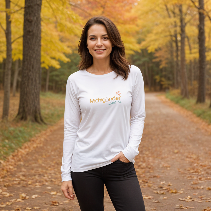 "Fall Michigander"Relaxed Fit Long Sleeve Unisex T-Shirt