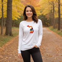 "Falling For Michigan"Relaxed Fit Long Sleeve Unisex T-Shirt