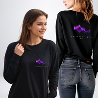 "Aurora Lights"Relaxed Fit Long Sleeve Unisex T-Shirt