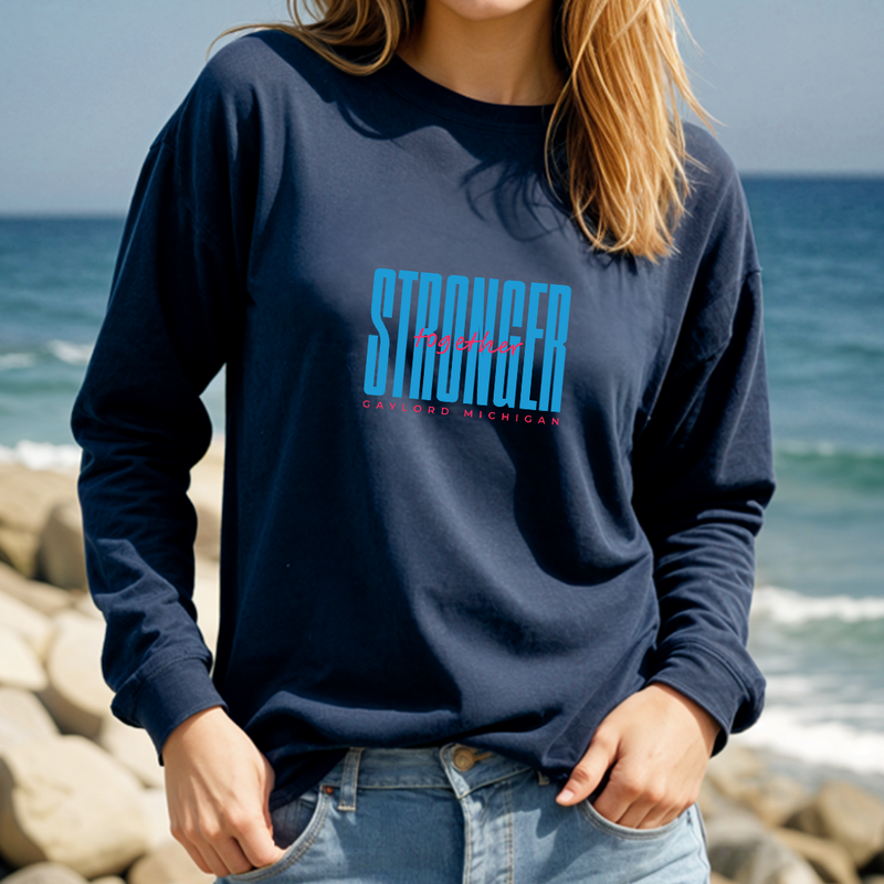 "Gaylord Stronger Together"Relaxed Fit Long Sleeve Unisex T-Shirt