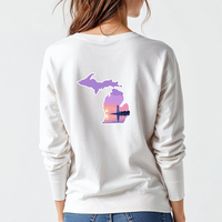 "Michigan Beacon"Relaxed Fit Long Sleeve Unisex T-Shirt