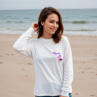 "Michigan Beacon"Relaxed Fit Long Sleeve Unisex T-Shirt
