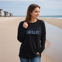 "American Lake Life"Relaxed Fit Long Sleeve Unisex T-Shirt