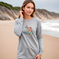 "Michigan In Bloom"Relaxed Fit Long Sleeve Unisex T-Shirt