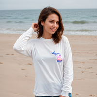 "Michigan Sunset"Relaxed Fit Long Sleeve Unisex T-Shirt