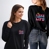 "Summer Lake Life"Relaxed Fit Long Sleeve Unisex T-Shirt
