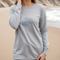 "Stronger Than The Storm"Relaxed Fit Long Sleeve Unisex T-Shirt
