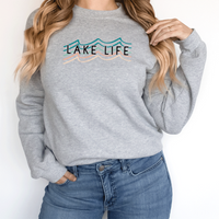 "Livin The Lake Life"Relaxed Fit Long Sleeve T-Shirt