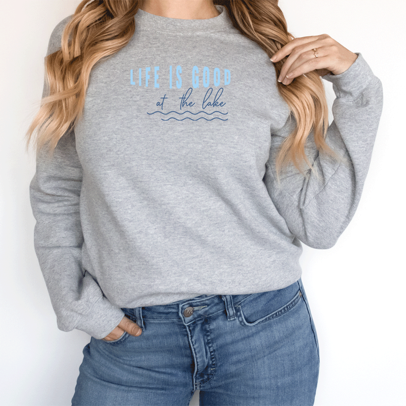 "Life Is Good"Relaxed Fit Long Sleeve T-Shirt