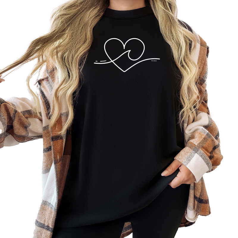 "Wave Of Love"Relaxed Fit Stonewashed Unisex T-Shirt