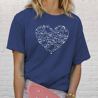 "I Love Boo"Relaxed Fit Stonewashed T-Shirt