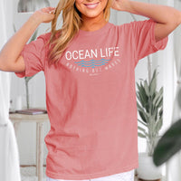 "Ocean Life"Relaxed Fit Stonewashed T-Shirt