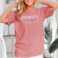 "Ocean Life"Relaxed Fit Stonewashed Unisex T-Shirt
