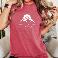 "Take Me To The Mountains"Relaxed Fit Stonewashed T-Shirt